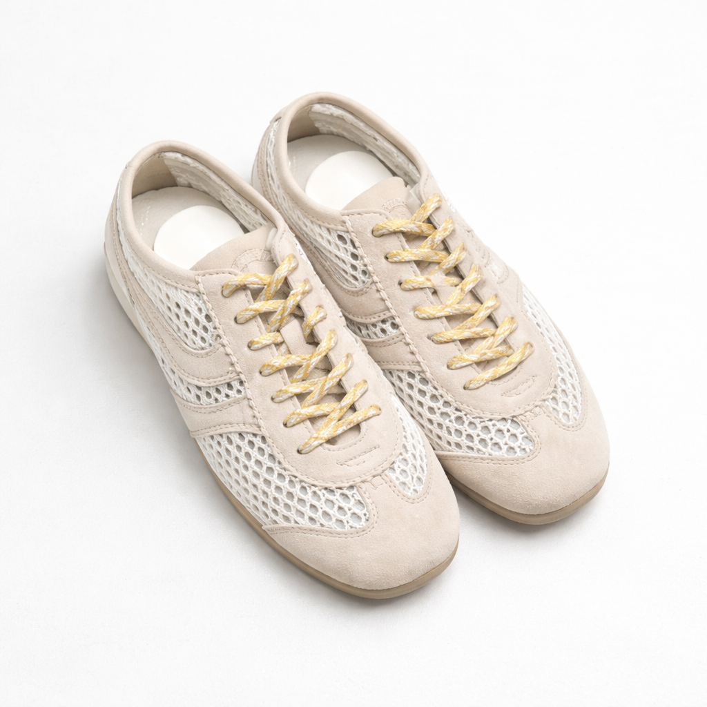 Women’s Retro Leather Sneakers — Comfortable Casual Shoes