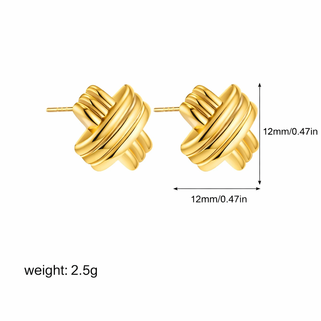 Women’s Geometric Gold Earrings