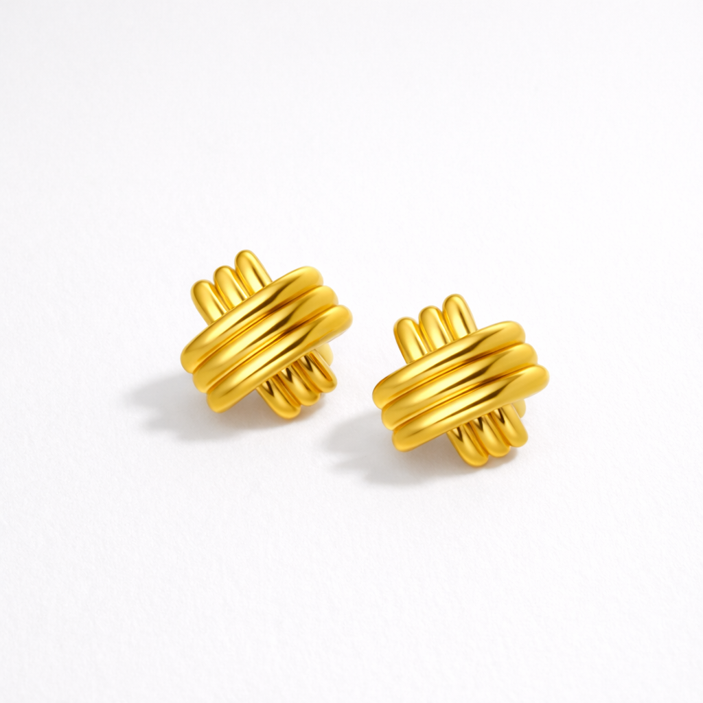 Women’s Geometric Gold Earrings