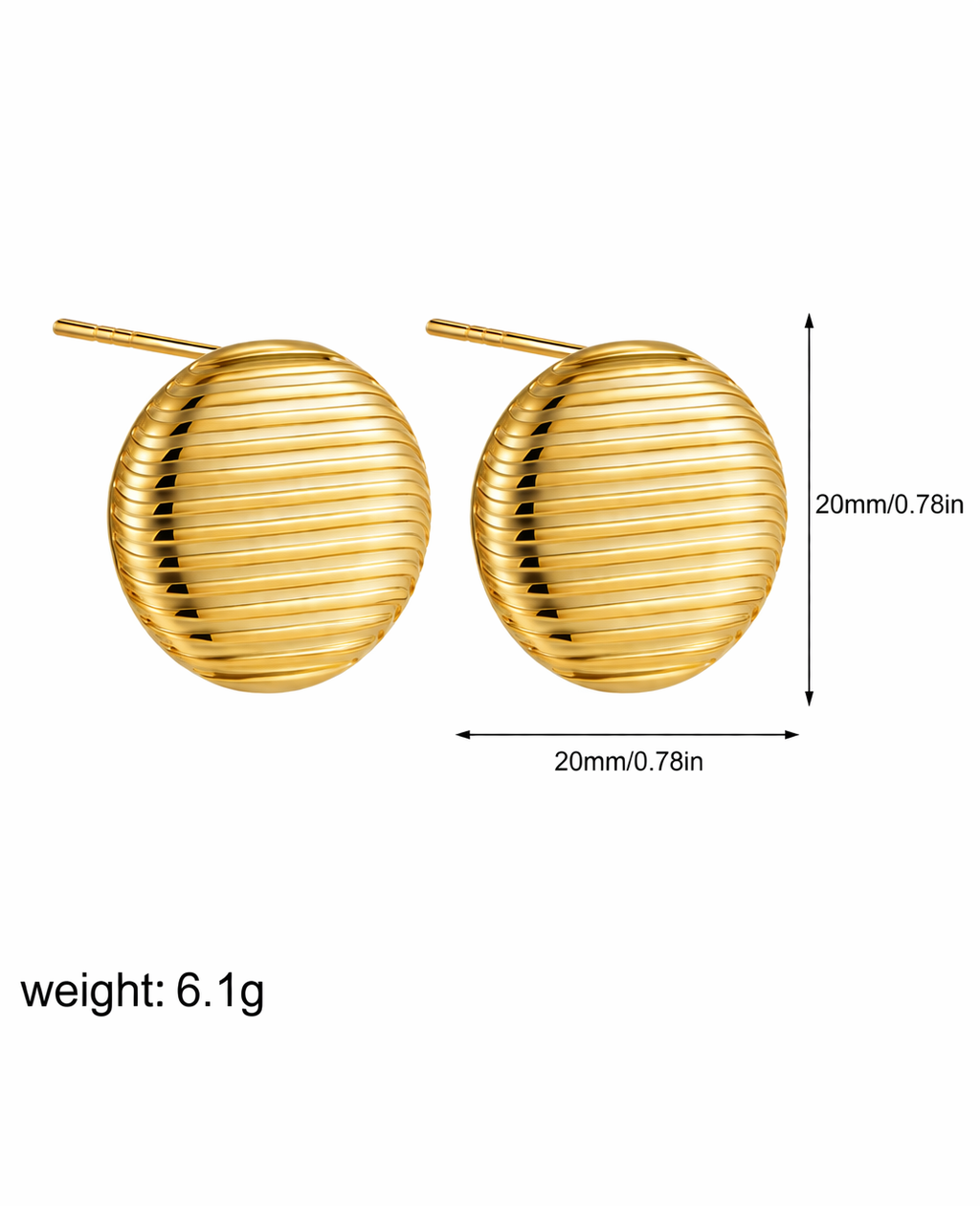 Women’s Geometric Gold Earrings