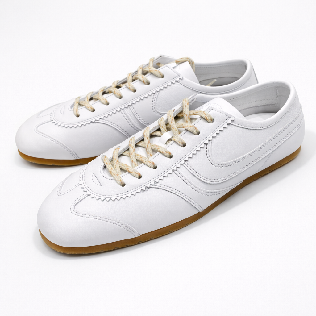 Women’s Retro Leather Sneakers — Comfortable Casual Shoes