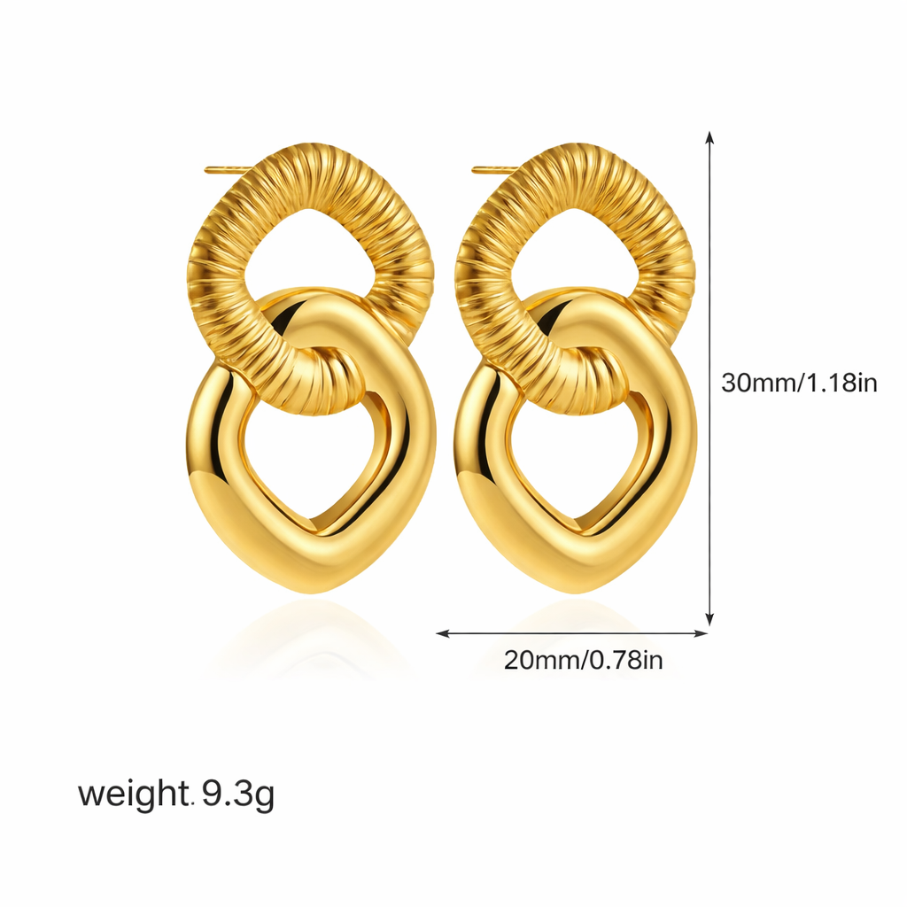 Women’s Geometric Gold Earrings