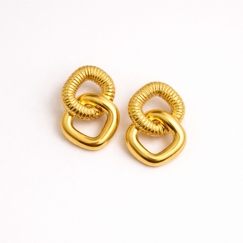 Women’s Geometric Gold Earrings