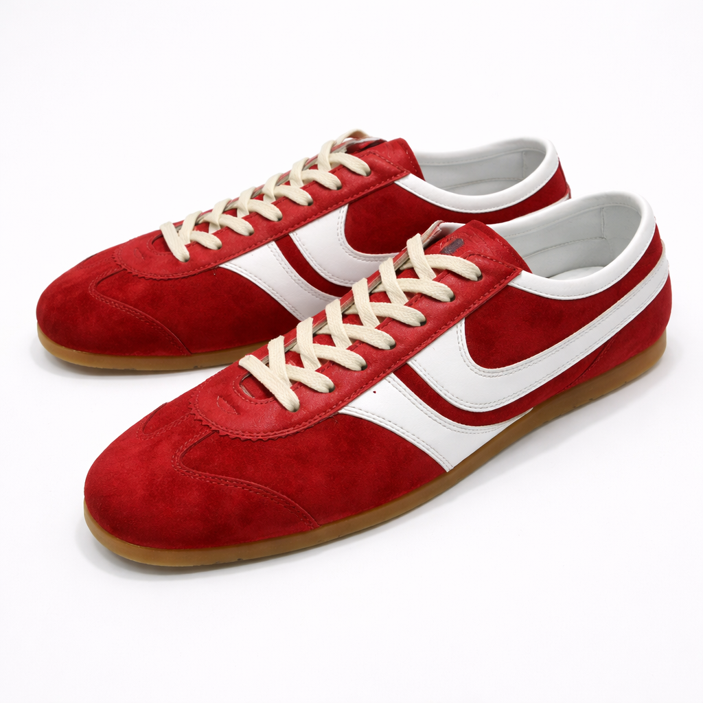Women’s Retro Leather Sneakers — Comfortable Casual Shoes