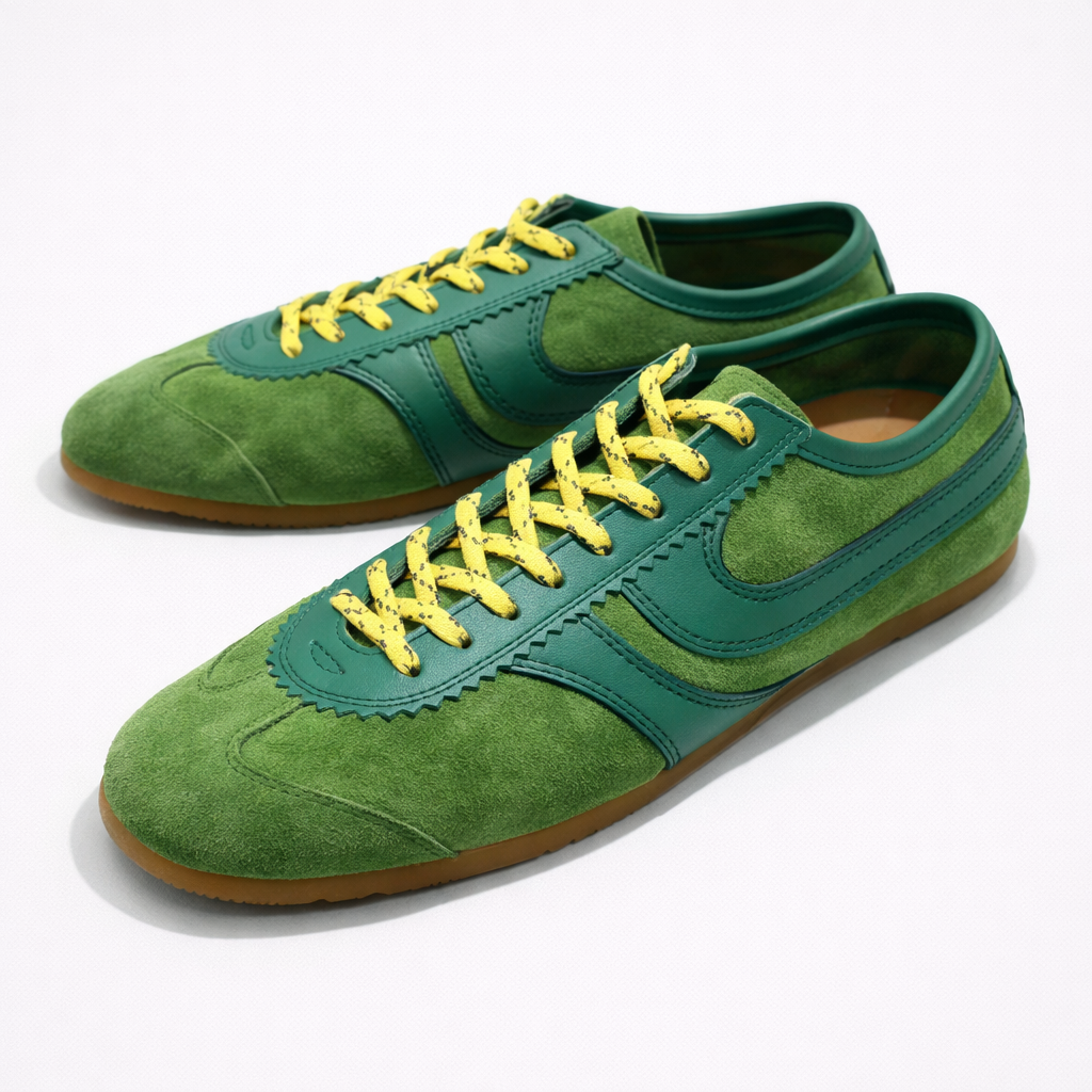 Women’s Retro Leather Sneakers — Comfortable Casual Shoes