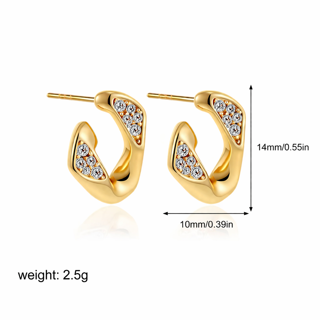Women’s Geometric Gold Earrings