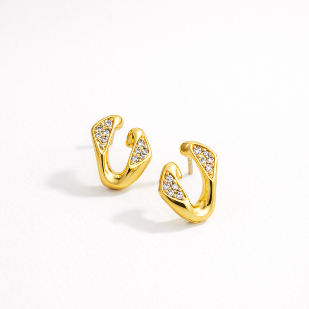 Women’s Geometric Gold Earrings