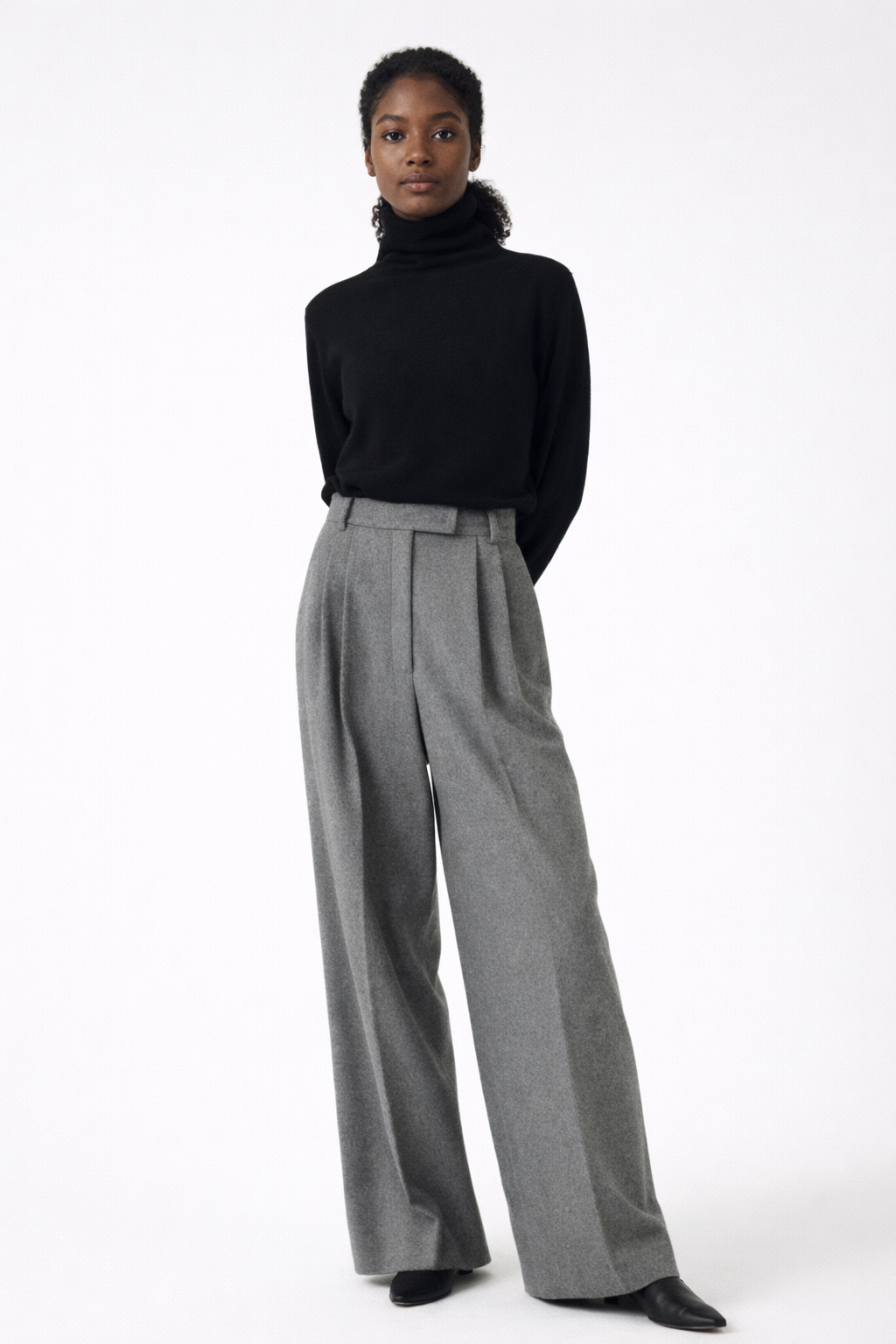 Elegant Women’s High-Waisted Straight-Leg Pants