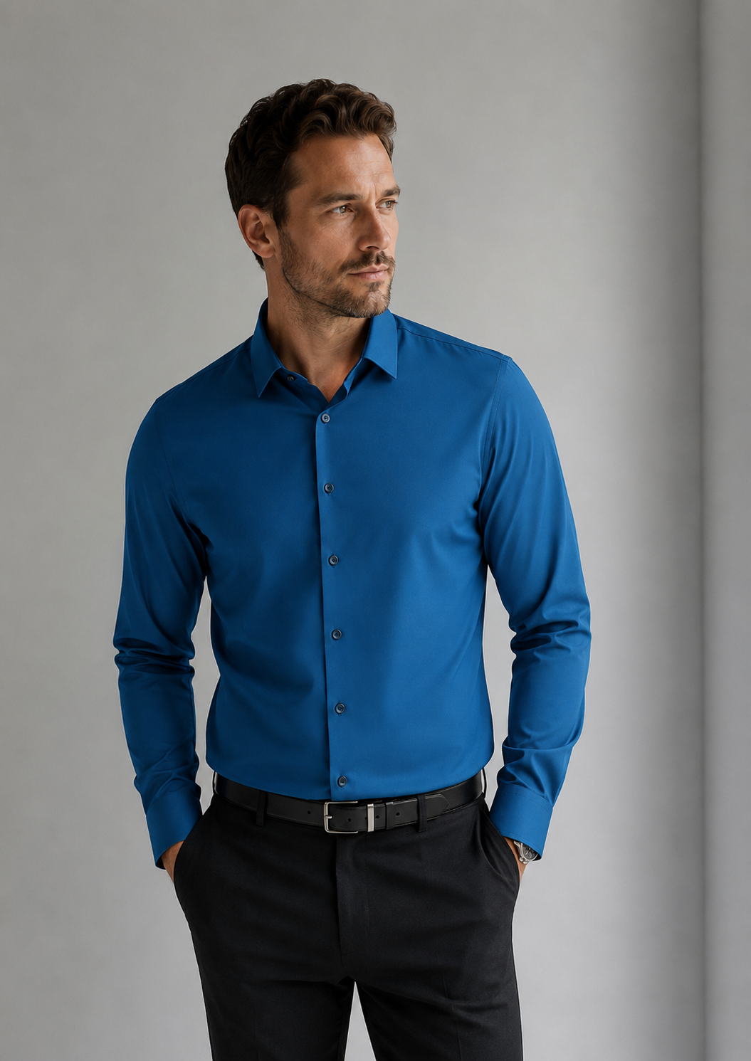 Men’s Smart Casual Dress Shirt