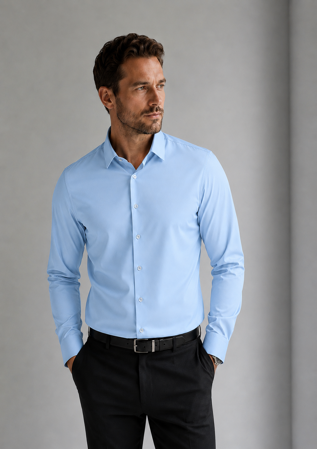 Men’s Smart Casual Dress Shirt