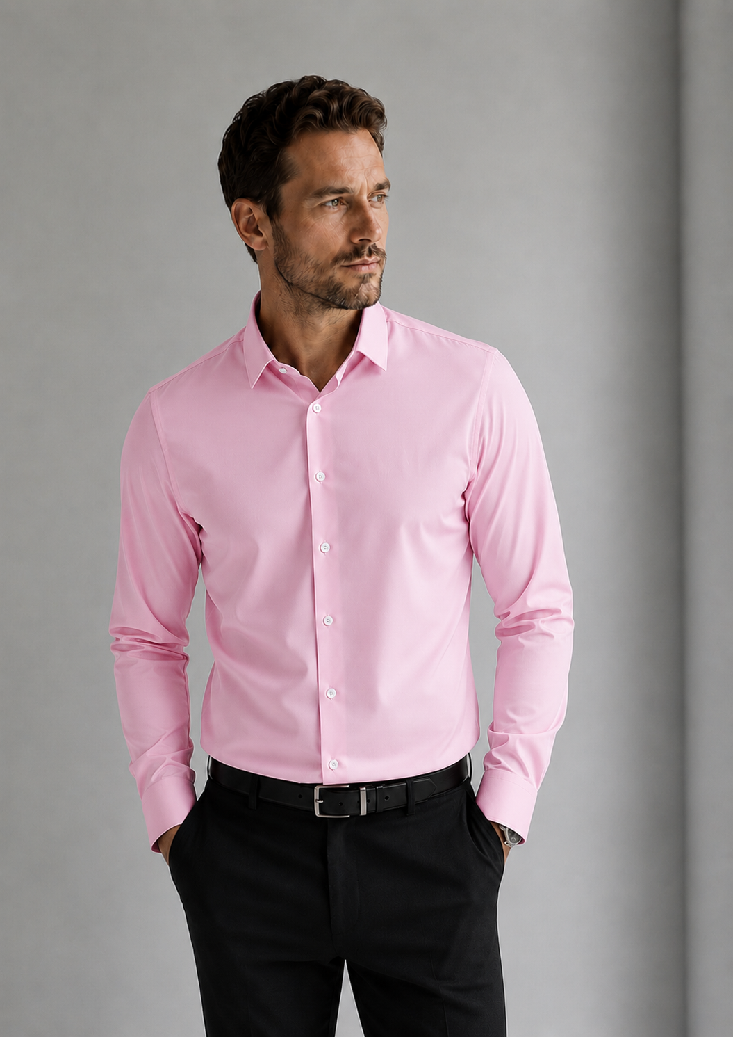Men’s Smart Casual Dress Shirt
