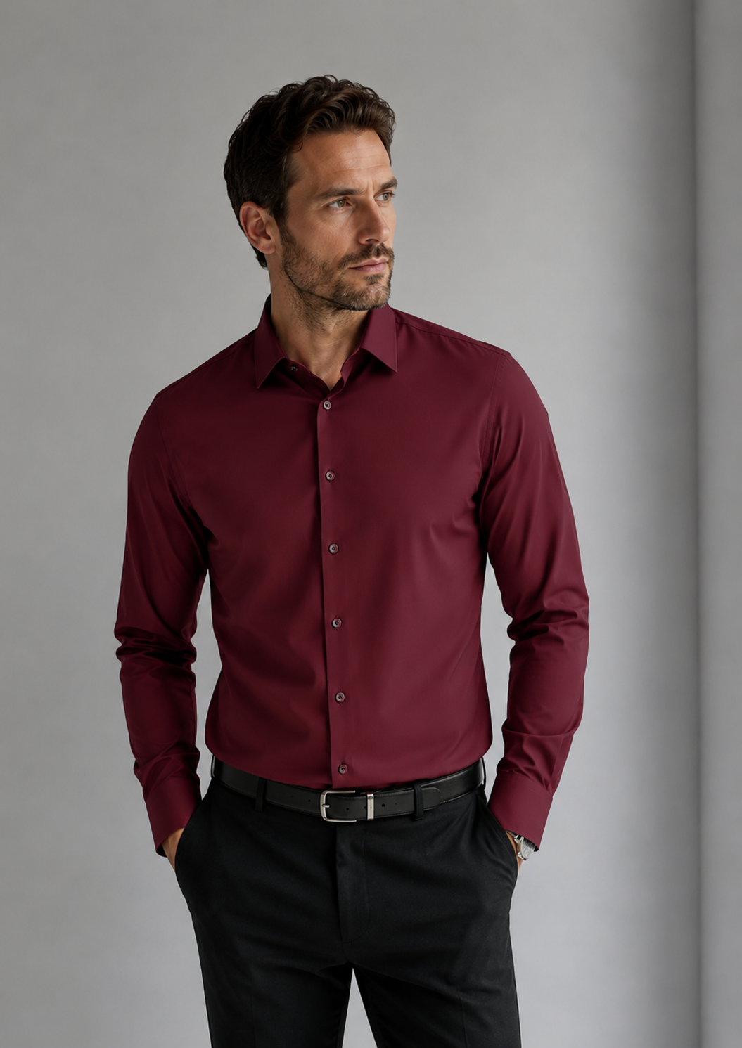 Men’s Smart Casual Dress Shirt