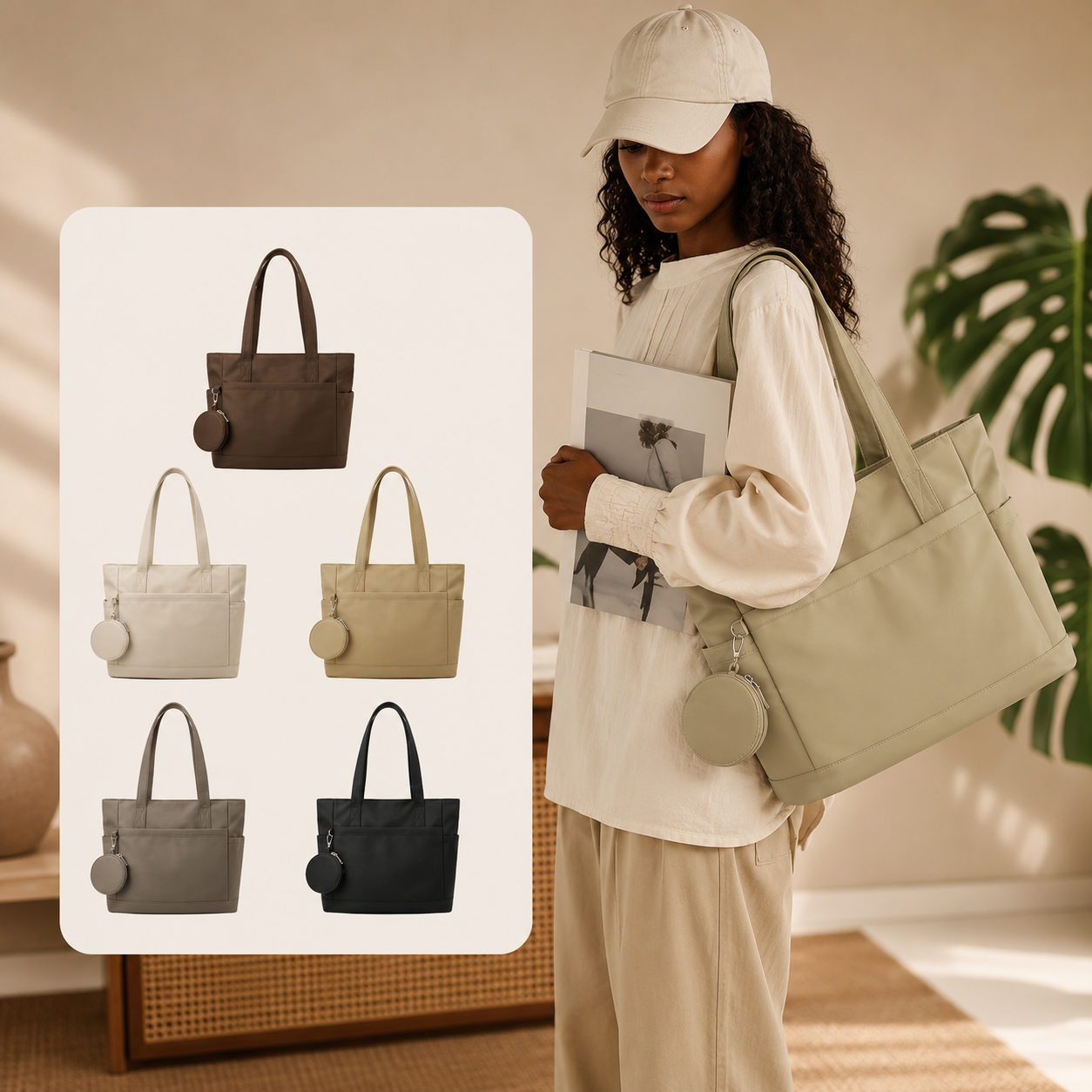 Everyday Nylon Tote Bag